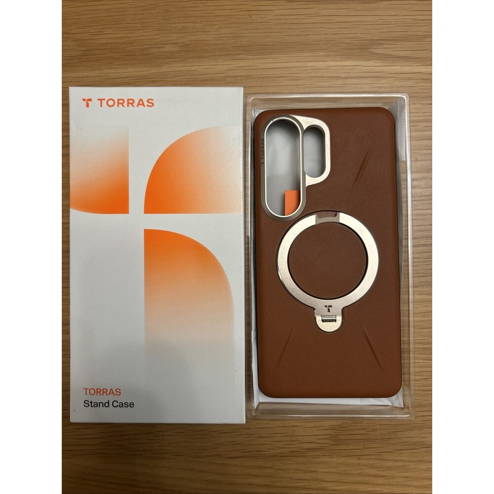 TORRAS Ostand Q3 VegSkin Case for Samsung Galaxy S26 Ultra Leather, 360 Magne...